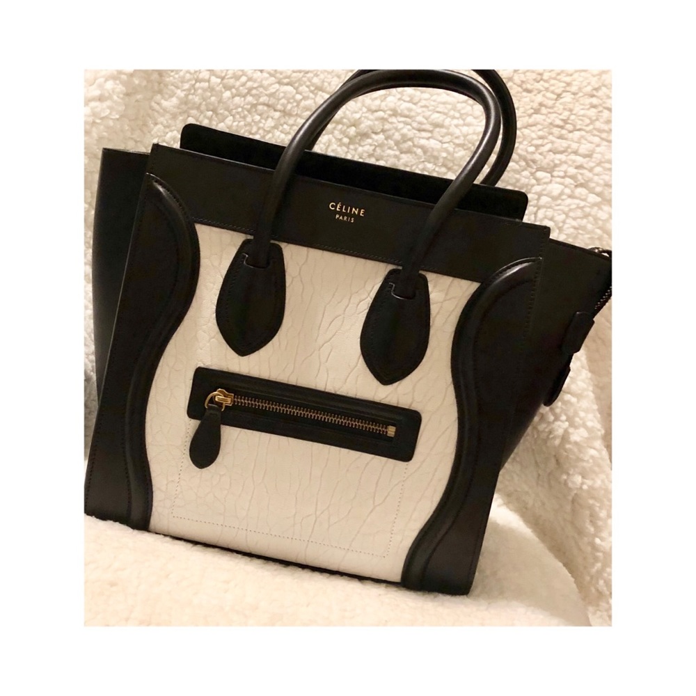 SOLD!!!! Authentic Celine Lambskin bicolor - Picture 1 of 8